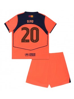 Barcelona Dani Olmo #20 Replika Tredje Kläder Barn 2025-26 Kortärmad (+ byxor)